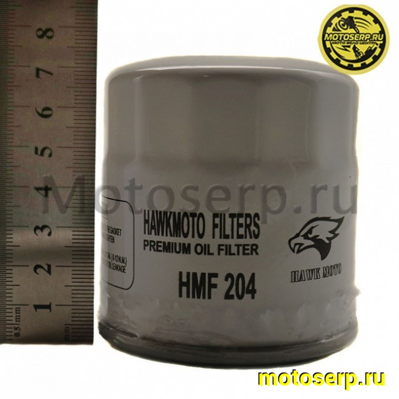 Купить  Фильтр масляный (АНАЛОГ HF204) Hawk moto HMF 204 (шт) (HAWK   купить с доставкой по Москве и России, цена, технические характеристики, комплектация фото  - motoserp.ru