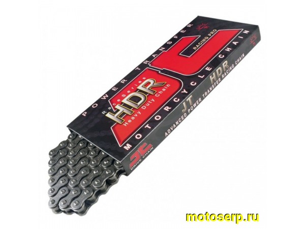 Купить  Цепь приводная (428х136) JTC 428HDR 136 без сальников/замок-защелка (до 200ссm) JTC428HDRNB136SL JP(шт) купить с доставкой по Москве и России, цена, технические характеристики, комплектация фото  - motoserp.ru