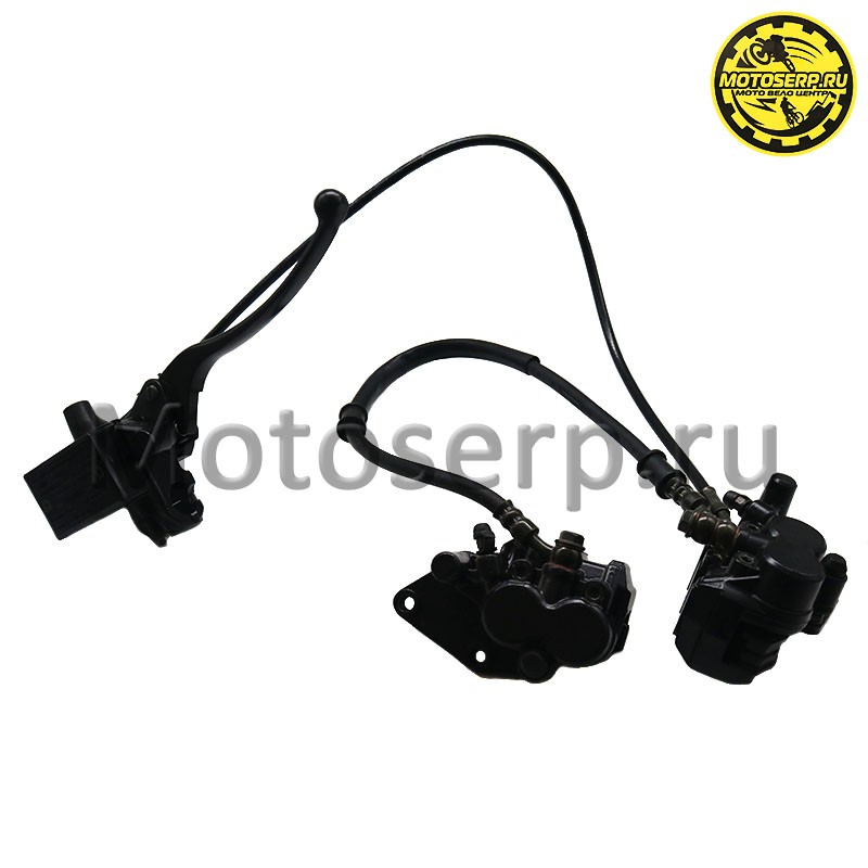 Купить  Тормоз передний в сб диск Racer Storm RC250 (ручка, шланг,2 суппорт) (комп) (0 купить с доставкой по Москве и России, цена, технические характеристики, комплектация фото  - motoserp.ru