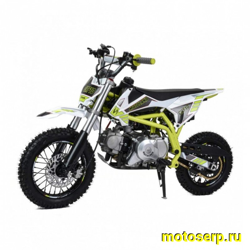 Купить  Питбайк Motoland CRF 10 (спортинв), 70сс, 4Т, возд.охл.,  АВТОМАТ, эл-стартер, диск/диск ,12"/10" (шт) (ML 18649 (0  (ФОТО купить с доставкой по Москве и России, цена, технические характеристики, комплектация фото  - motoserp.ru