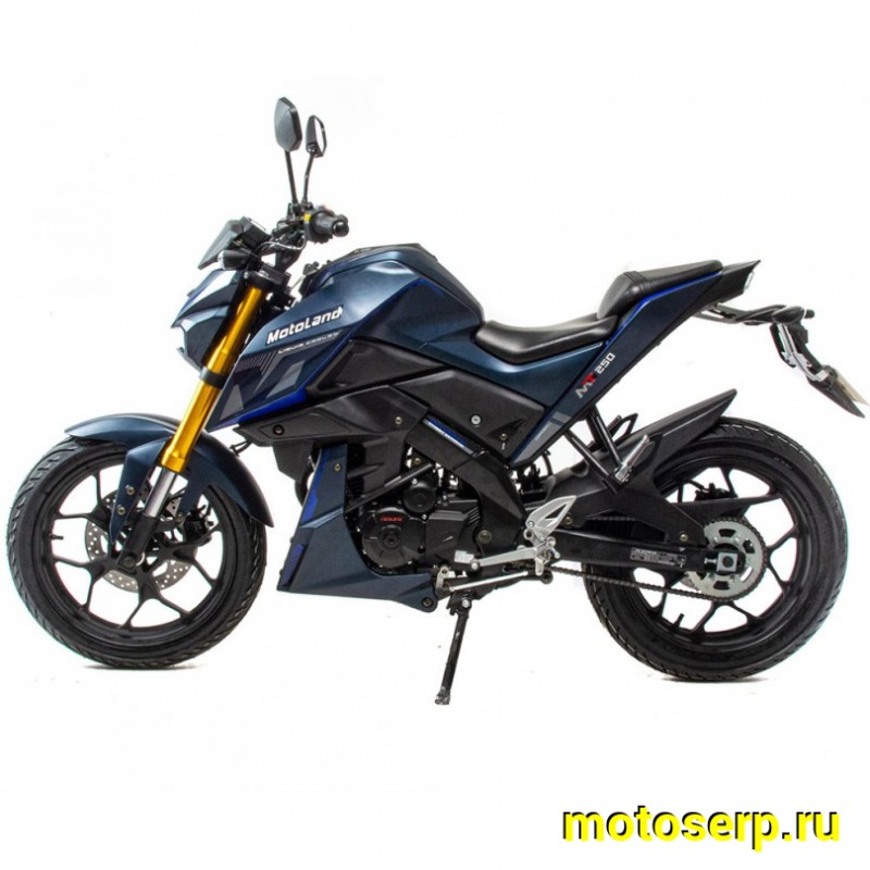 Купить  Мотоцикл Motoland 250 MT250 (172FMM-5/PR250) синий, балансирн. вал, кол. 17", диск/диск, вилка перевертыш (шт) (ML 17687 купить с доставкой по Москве и России, цена, технические характеристики, комплектация фото  - motoserp.ru
