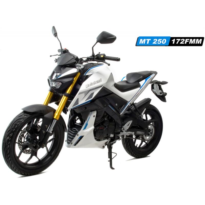 Купить  Мотоцикл Motoland 250 MT250 (172FMM-5/PR250) синий, балансирн. вал, кол. 17", диск/диск, вилка перевертыш (шт) (ML 17687 купить с доставкой по Москве и России, цена, технические характеристики, комплектация фото  - motoserp.ru