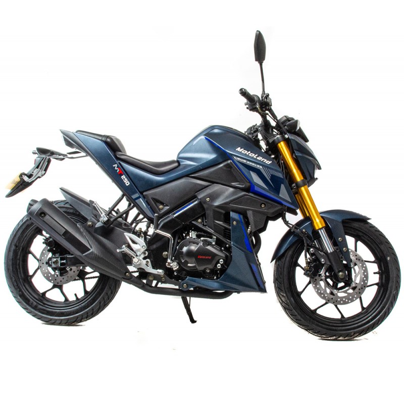 Купить  Мотоцикл Motoland 250 MT250 (172FMM-5/PR250) синий, балансирн. вал, кол. 17", диск/диск, вилка перевертыш (шт) (ML 17687 купить с доставкой по Москве и России, цена, технические характеристики, комплектация фото  - motoserp.ru