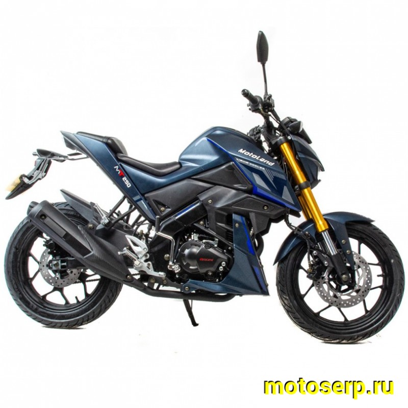 Купить  Мотоцикл Motoland 250 MT250 (172FMM-5/PR250) синий, балансирн. вал, кол. 17", диск/диск, вилка перевертыш (шт) (ML 17687 купить с доставкой по Москве и России, цена, технические характеристики, комплектация фото  - motoserp.ru