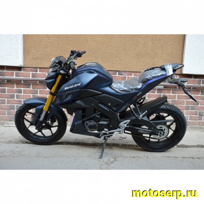 Купить  Мотоцикл Motoland 250 MT250 (172FMM-5/PR250) синий, балансирн. вал, кол. 17", диск/диск, вилка перевертыш (шт) (ML 17687 купить с доставкой по Москве и России, цена, технические характеристики, комплектация фото  - motoserp.ru