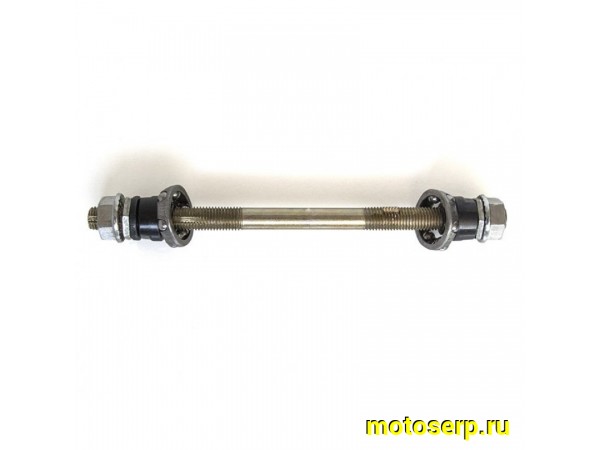Купить  Ось колеса передняя отеч. М8 на гайках Вело (шт) (Дан  купить с доставкой по Москве и России, цена, технические характеристики, комплектация фото  - motoserp.ru