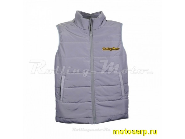 Купить  Жилет (куртка) текстиль гоночная (Серая) (XL) (шт) (0 купить с доставкой по Москве и России, цена, технические характеристики, комплектация фото  - motoserp.ru