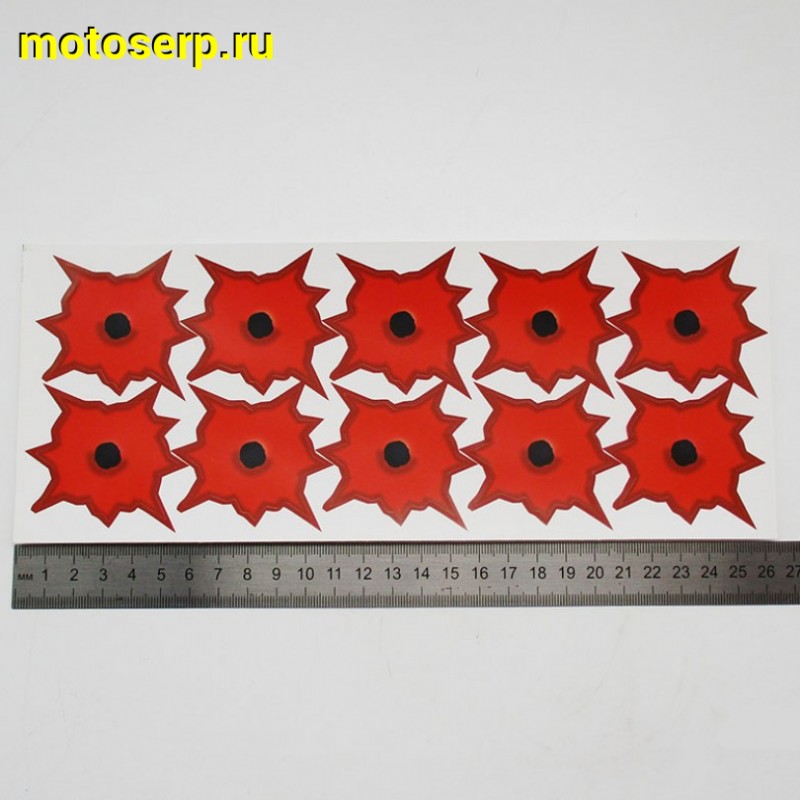 Купить  Наклейки (набор) обманка (26х10, красные) (шт) (0 купить с доставкой по Москве и России, цена, технические характеристики, комплектация фото  - motoserp.ru