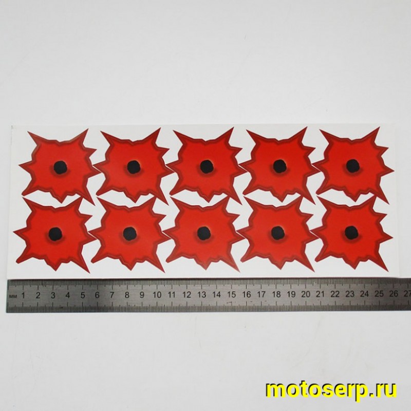 Купить  Наклейки (набор) обманка (26х10, красные) (шт) (0 купить с доставкой по Москве и России, цена, технические характеристики, комплектация фото  - motoserp.ru