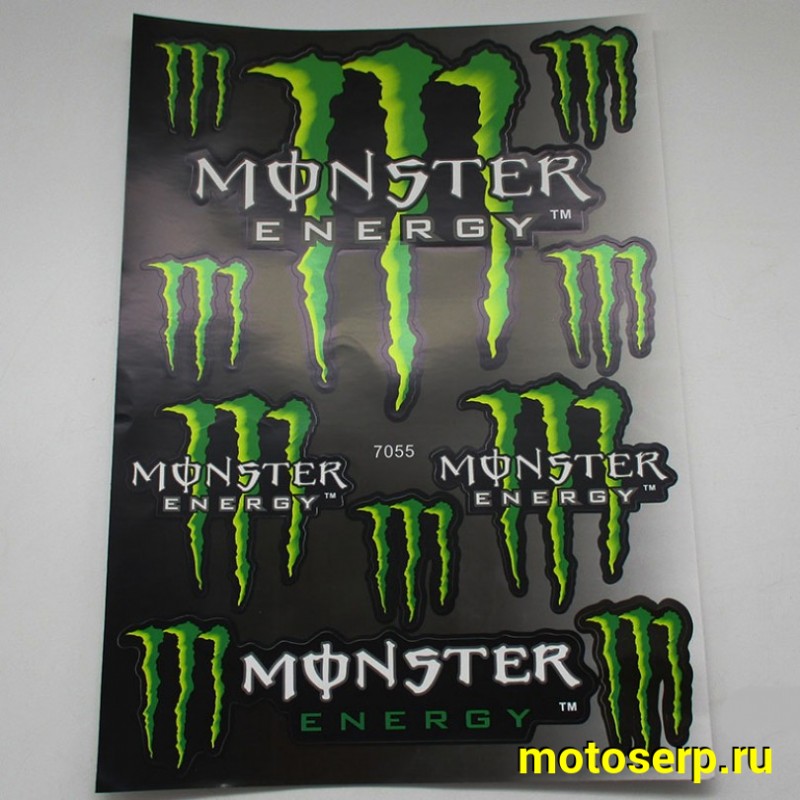 Купить  Наклейки (набор) MONSTER ENERGY (34х23см) (шт) (MT N-690 купить с доставкой по Москве и России, цена, технические характеристики, комплектация фото  - motoserp.ru
