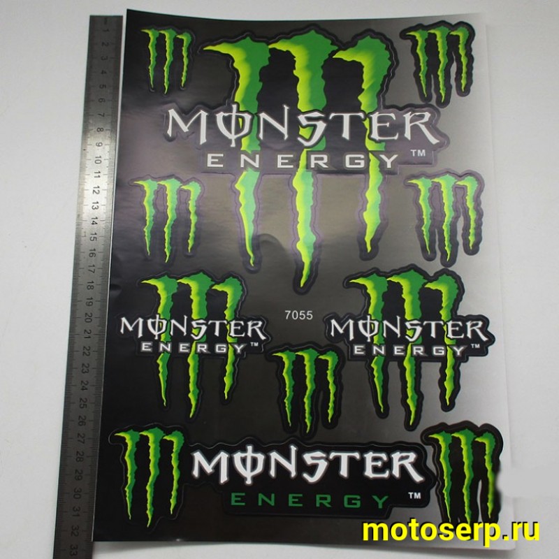Купить  Наклейки (набор) MONSTER ENERGY (34х23см) (шт) (MT N-690 купить с доставкой по Москве и России, цена, технические характеристики, комплектация фото  - motoserp.ru