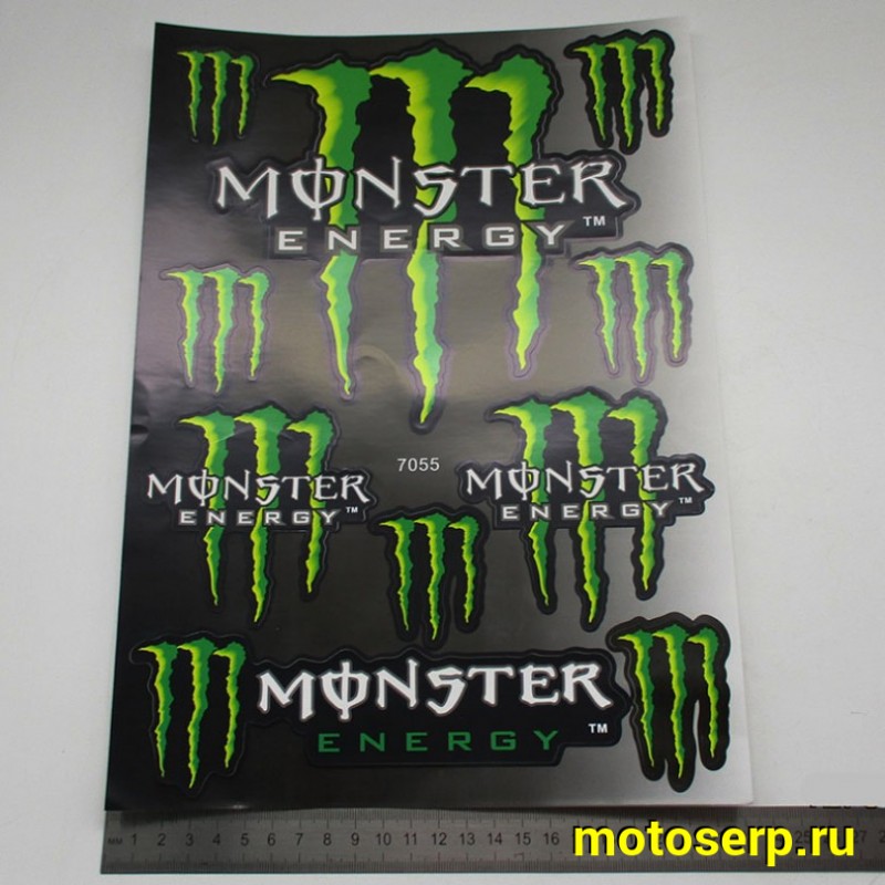 Купить  Наклейки (набор) MONSTER ENERGY (34х23см) (шт) (MT N-690 купить с доставкой по Москве и России, цена, технические характеристики, комплектация фото  - motoserp.ru
