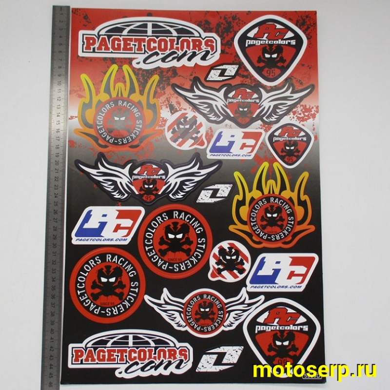 Купить  Наклейки (набор) спонсор мультибренд (45х30см) (шт) (MT N-1334 купить с доставкой по Москве и России, цена, технические характеристики, комплектация фото  - motoserp.ru