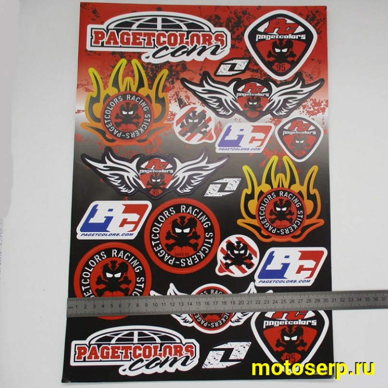Купить  Наклейки (набор) спонсор мультибренд (45х30см) (шт) (MT N-1334 купить с доставкой по Москве и России, цена, технические характеристики, комплектация фото  - motoserp.ru