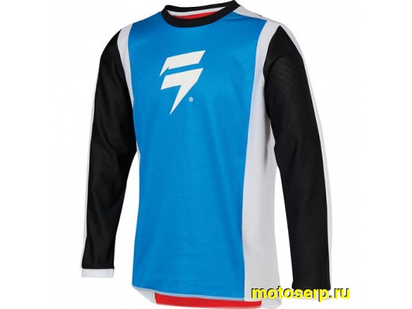 Купить  Джерси (футболка для мотокросса) Shift Whit3 Race 2 Youth Jersey р-р. XL (White/Red/Blue, XL, 2020) (24166-574-XL) (шт) (0 купить с доставкой по Москве и России, цена, технические характеристики, комплектация фото  - motoserp.ru