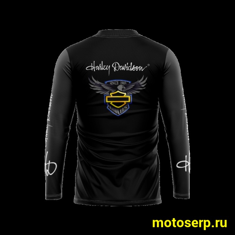 Купить  Джерси (футболка для мотокросса) V-RUS Harley Davidson 115 (цвет: чёрный) (XXL) (шт) (0 купить с доставкой по Москве и России, цена, технические характеристики, комплектация фото  - motoserp.ru