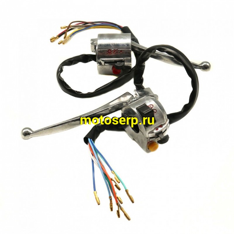 Купить  Переключатели руля (ПК) блок переключателя (8, 6 пров.) Delta Альфа с рычагами (хром) (ком) (Мир 10547 (TATA 10022380 (MT K-6310 купить с доставкой по Москве и России, цена, технические характеристики, комплектация фото  - motoserp.ru