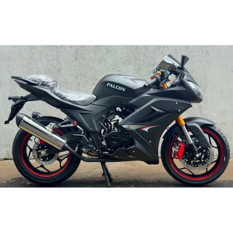 Купить  Мотоцикл MM FALCON SPEEDFIRE 250  (ФАЛКОН СПИДФАЕР) спорт 4так,250cc, 2 глушителя; кол. 17"; 5 пер, эл.стартер, передн 2-х диск. торм. (шт) купить с доставкой по Москве и России, цена, технические характеристики, комплектация фото  - motoserp.ru