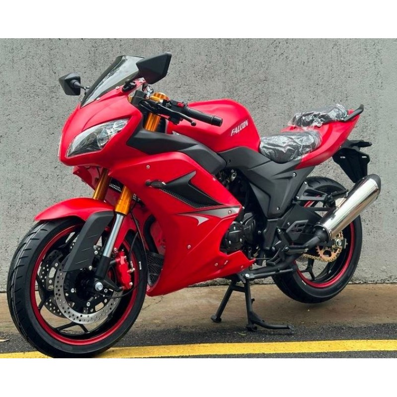 Купить  Мотоцикл MM FALCON SPEEDFIRE 250  (ФАЛКОН СПИДФАЕР) спорт 4так,250cc, 2 глушителя; кол. 17"; 5 пер, эл.стартер, передн 2-х диск. торм. (шт) купить с доставкой по Москве и России, цена, технические характеристики, комплектация фото  - motoserp.ru
