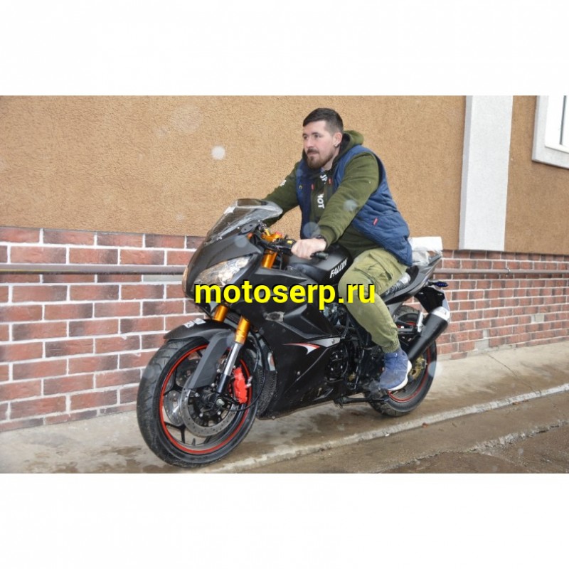 Купить  Мотоцикл MM FALCON SPEEDFIRE 250 ЧЕРН (ФАЛКОН СПИДФАЕР) спорт 4так,250cc, 2 глушителя; кол. 17"; 5 пер, эл.стартер, передн 2-х диск. торм. (зал) (шт) купить с доставкой по Москве и России, цена, технические характеристики, комплектация фото  - motoserp.ru