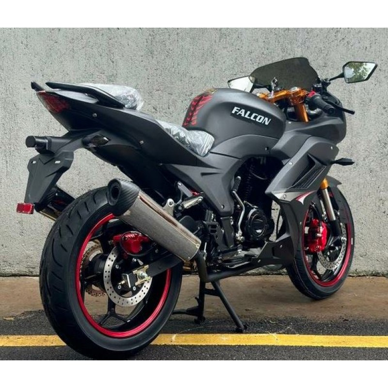 Купить  Мотоцикл MM FALCON SPEEDFIRE 250  (ФАЛКОН СПИДФАЕР) спорт 4так,250cc, 2 глушителя; кол. 17"; 5 пер, эл.стартер, передн 2-х диск. торм. (шт) купить с доставкой по Москве и России, цена, технические характеристики, комплектация фото  - motoserp.ru