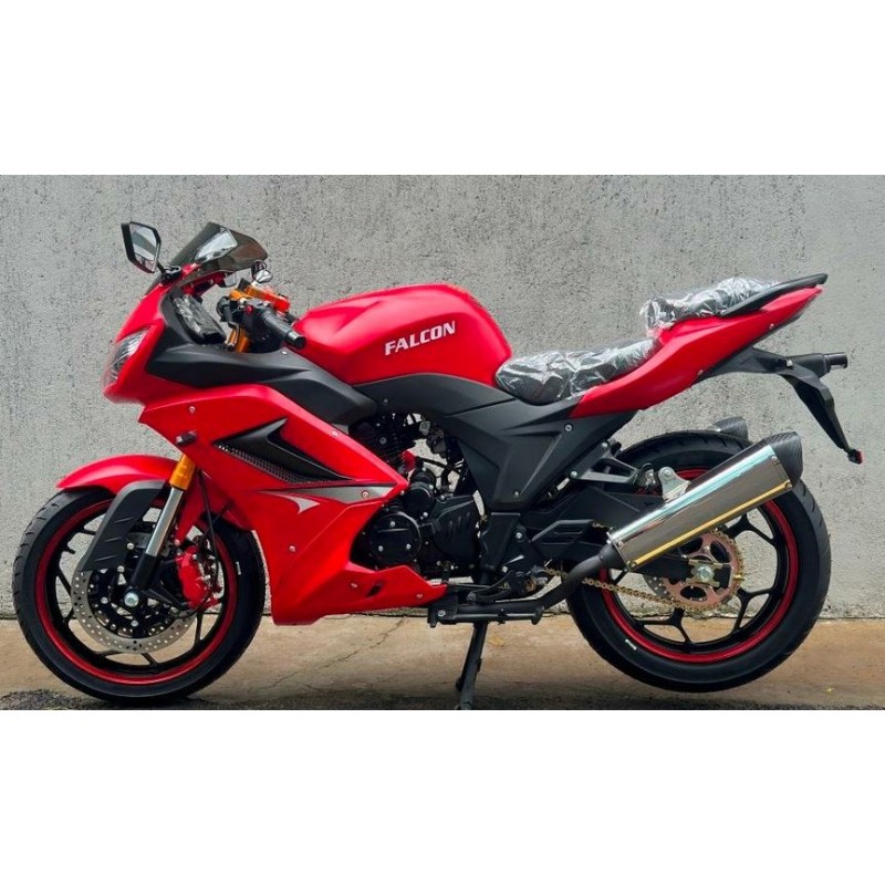 Купить  Мотоцикл MM FALCON SPEEDFIRE 250  (ФАЛКОН СПИДФАЕР) спорт 4так,250cc, 2 глушителя; кол. 17"; 5 пер, эл.стартер, передн 2-х диск. торм. (шт) купить с доставкой по Москве и России, цена, технические характеристики, комплектация фото  - motoserp.ru