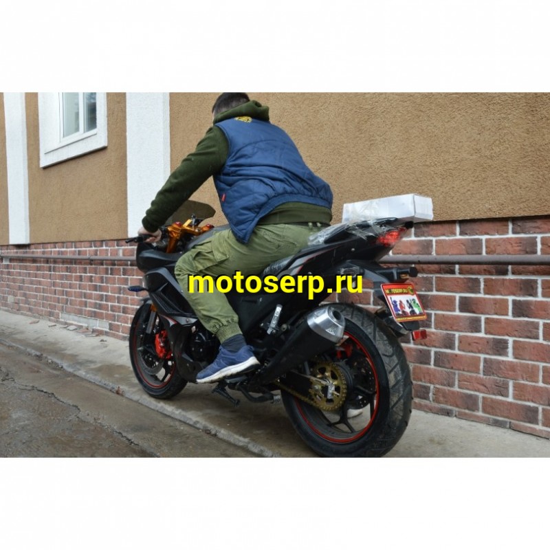 Купить  Мотоцикл MM FALCON SPEEDFIRE 250 ЧЕРН (ФАЛКОН СПИДФАЕР) спорт 4так,250cc, 2 глушителя; кол. 17"; 5 пер, эл.стартер, передн 2-х диск. торм. (зал) (шт) купить с доставкой по Москве и России, цена, технические характеристики, комплектация фото  - motoserp.ru