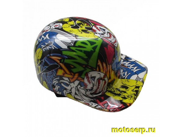 Купить  Шлем-каска открытый с козырьком цветная (каска) (шт) (MOTO-SKUTER 14507 купить с доставкой по Москве и России, цена, технические характеристики, комплектация фото  - motoserp.ru