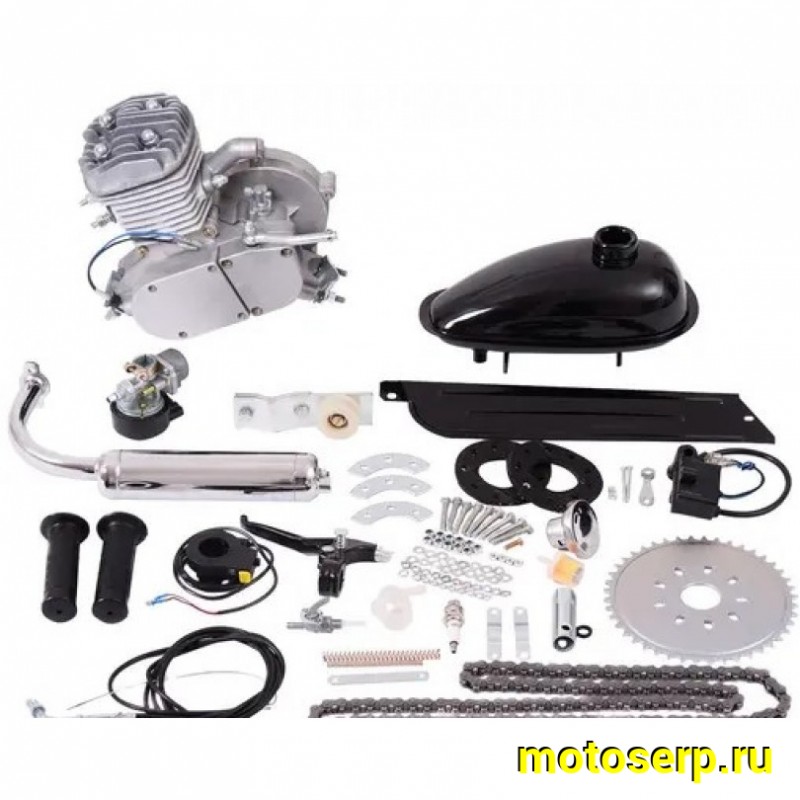 Купить  Мотокомплект с мотором F80 HEMEN ФЕРМЕР (Хемен 80) трехколесн. (трицикл) ,2-такт.,мех.сцепл. 24" колеса ,4.5 л.с. без передней корзины (шт) (Мир 61520 купить с доставкой по Москве и России, цена, технические характеристики, комплектация фото  - motoserp.ru