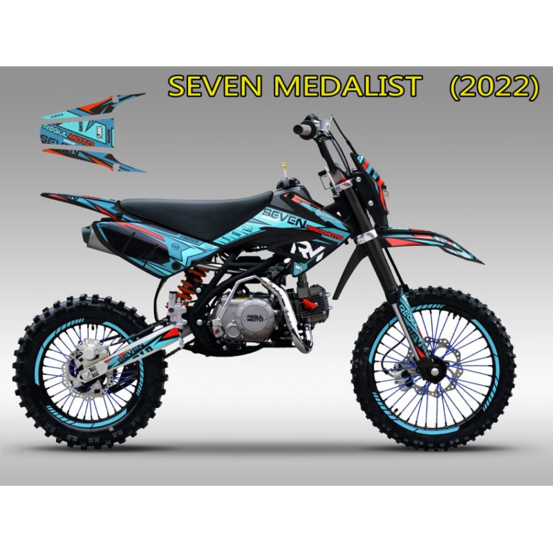 Купить  Питбайк Regulmoto SEVEN MEDALIST 17/14 (спортинв), 150сс (50сс) 4Т, эл/кикстартер, карб., маслян. охл. (шт)  купить с доставкой по Москве и России, цена, технические характеристики, комплектация фото  - motoserp.ru