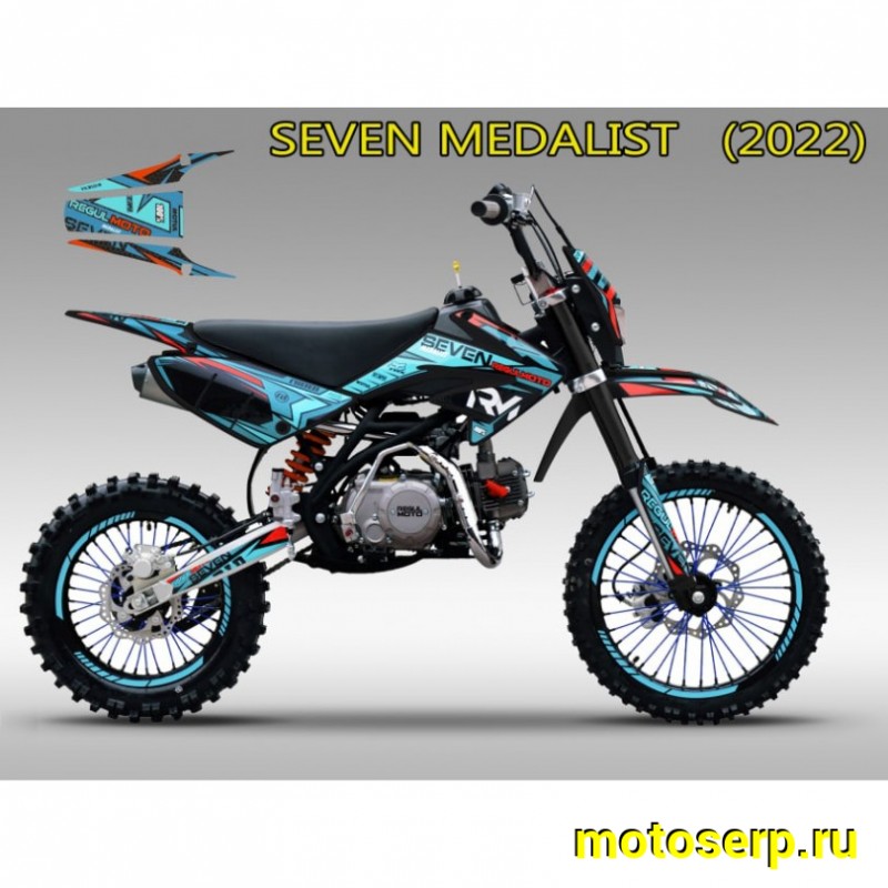 Купить  Питбайк Regulmoto SEVEN MEDALIST 17/14 (спортинв), 150сс (50сс) 4Т, эл/кикстартер, карб., маслян. охл. (шт)  купить с доставкой по Москве и России, цена, технические характеристики, комплектация фото  - motoserp.ru