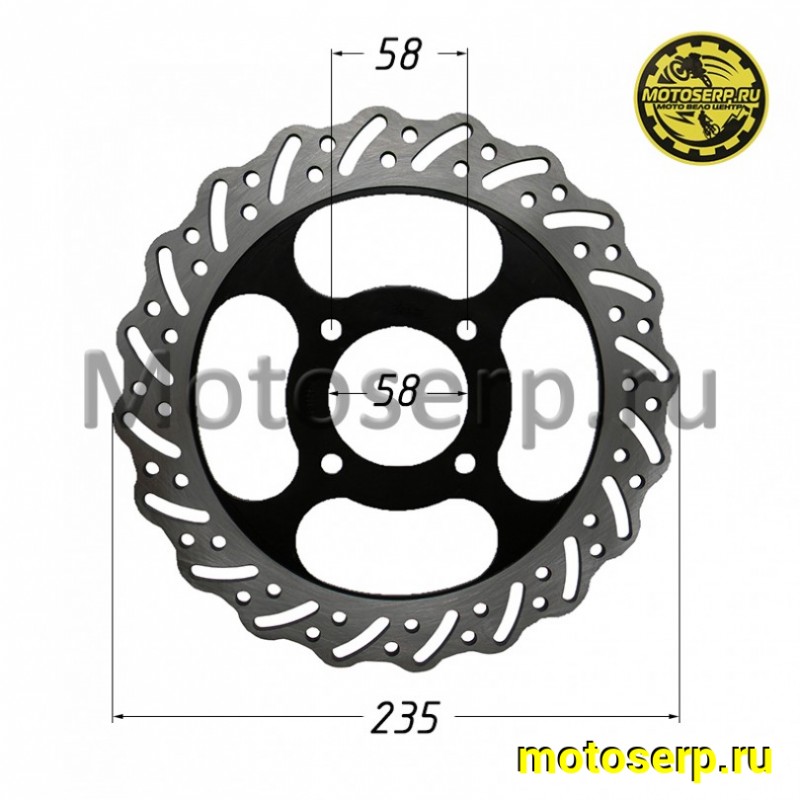 Купить  Диск тормозной передний (235x58) (отв:4x58) Avantis FX250, A2 (шт) (AVANTIS 15217 купить с доставкой по Москве и России, цена, технические характеристики, комплектация фото  - motoserp.ru