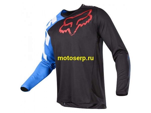 Купить  Джерси (футболка для мотокросса) Fox 180/360 Race голубой/черный/красный L (шт) (0 купить с доставкой по Москве и России, цена, технические характеристики, комплектация фото  - motoserp.ru