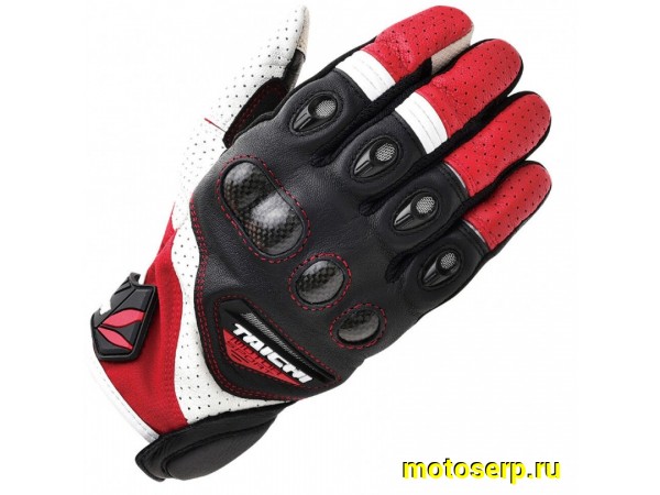 Купить  ====Перчатки  RS  TAICHI RST-417 черный/белый/красный (XL) (пар) (0 купить с доставкой по Москве и России, цена, технические характеристики, комплектация фото  - motoserp.ru