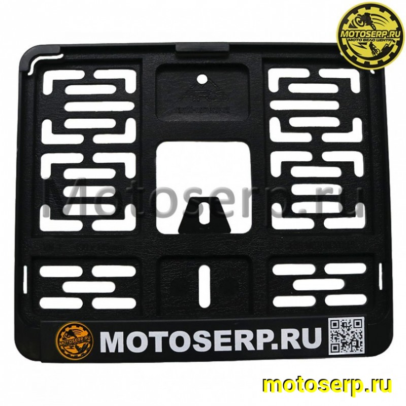 Купить  Держатель (рамка) заднего номера МОТО (19х14,5) пластик "Motoserp.ru" (нового образца) (шт) (ARS купить с доставкой по Москве и России, цена, технические характеристики, комплектация фото  - motoserp.ru