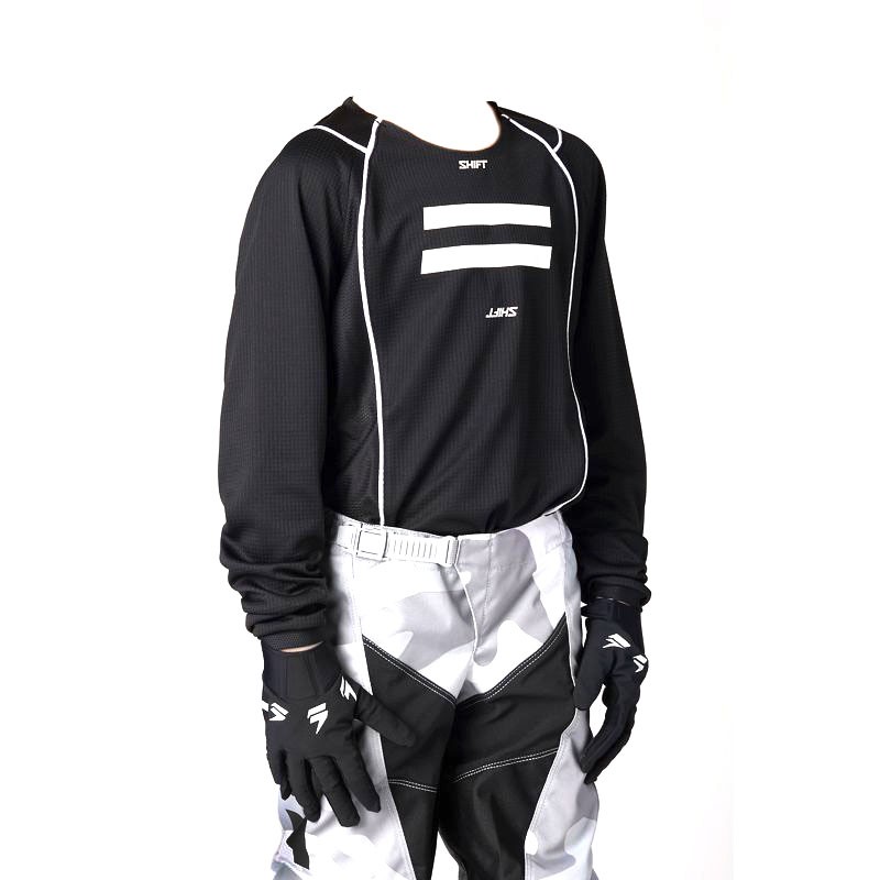 Купить  Джерси (футболка для мотокросса) Shift White Label G.I. Fro Youth Jersey (Black, YL, 2021 (шт) (0 купить с доставкой по Москве и России, цена, технические характеристики, комплектация фото  - motoserp.ru
