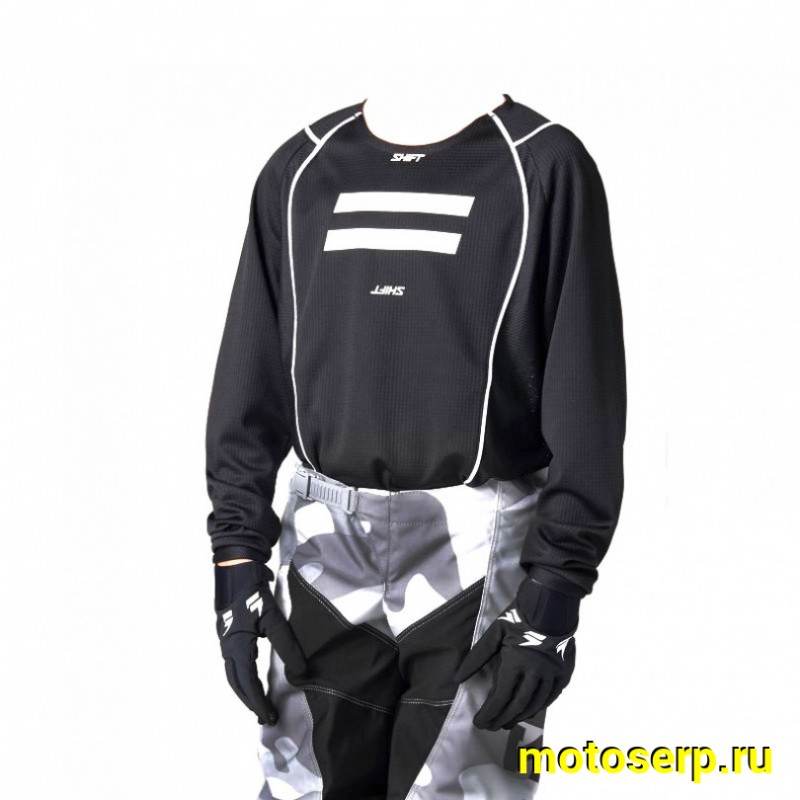 Купить  Джерси (футболка для мотокросса) Shift White Label G.I. Fro Youth Jersey (Black, YM, 2021 (0 купить с доставкой по Москве и России, цена, технические характеристики, комплектация фото  - motoserp.ru