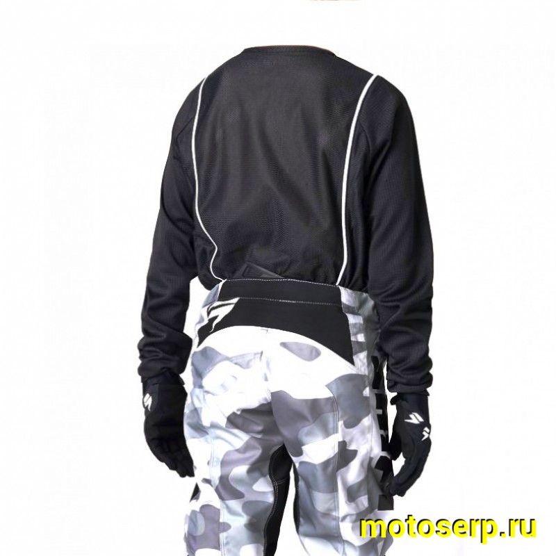 Купить  Джерси (футболка для мотокросса) Shift White Label G.I. Fro Youth Jersey (Black, YM, 2021 (0 купить с доставкой по Москве и России, цена, технические характеристики, комплектация фото  - motoserp.ru