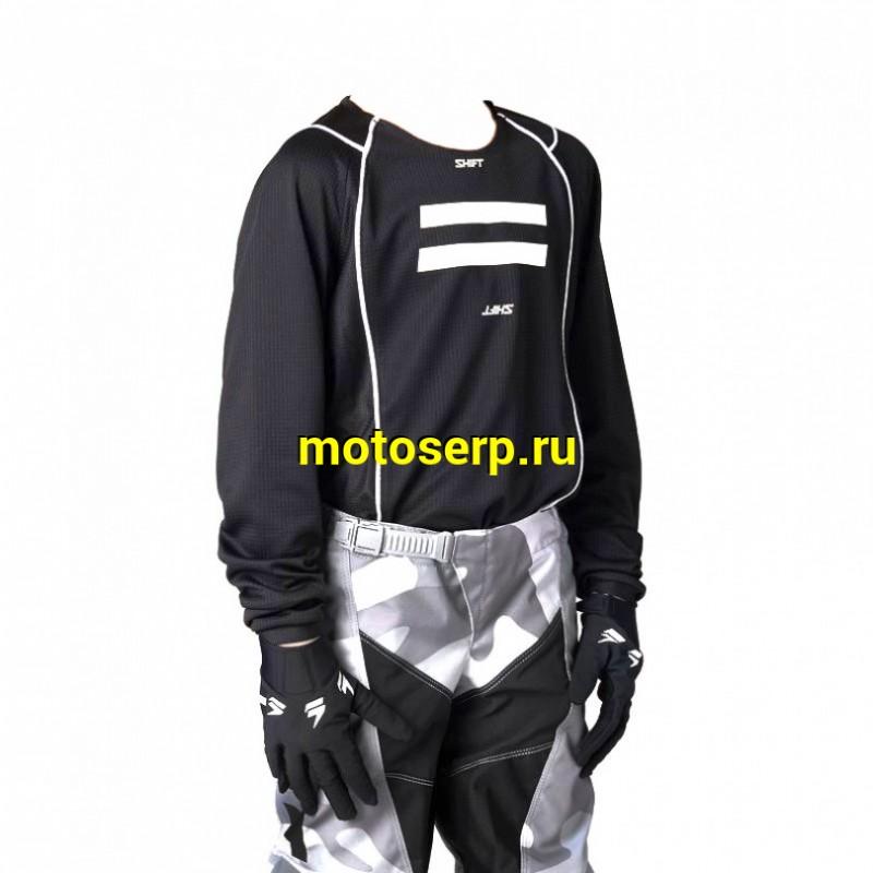 Купить  Джерси (футболка для мотокросса) Shift White Label G.I. Fro Youth Jersey (Black, YXL, 2021 (шт) (Fox 26386-001-YXL купить с доставкой по Москве и России, цена, технические характеристики, комплектация фото  - motoserp.ru