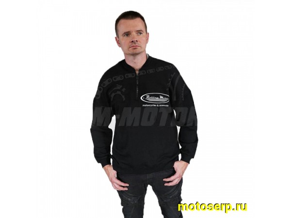 Купить  Олимпийка Rolling Moto (черный) размер M (шт) (SM 815-1480 купить с доставкой по Москве и России, цена, технические характеристики, комплектация фото  - motoserp.ru