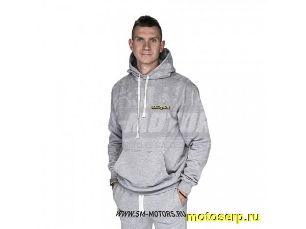 Купить  Худи Rolling Moto (серый) размер M (шт) (SM 815-4814 купить с доставкой по Москве и России, цена, технические характеристики, комплектация фото  - motoserp.ru