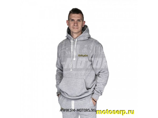 Купить  Худи Rolling Moto (серый) размер XL (шт) (SM 815-5034 купить с доставкой по Москве и России, цена, технические характеристики, комплектация фото  - motoserp.ru