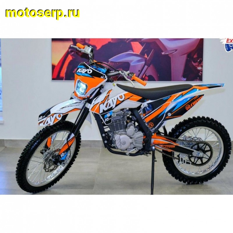 Купить  Мотоцикл Кросс/Эндуро KAYO K1 250 MX 21/18  (спортинв), 172FMM, 249сс, 4Т., воз. охл., диск/диск. (шт) (SM  купить с доставкой по Москве и России, цена, технические характеристики, комплектация фото  - motoserp.ru