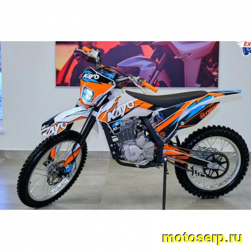 Купить  Мотоцикл Кросс/Эндуро KAYO K1 250 MX 21/18  (спортинв), 172FMM, 249сс, 4Т., воз. охл., диск/диск. (шт) (SM  купить с доставкой по Москве и России, цена, технические характеристики, комплектация фото  - motoserp.ru