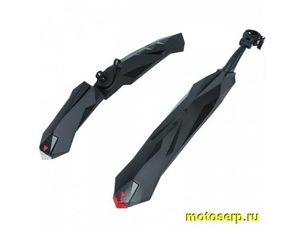 Купить  Крылья пласт 2-х 27.5"-29" STG FD-38 F/R FOR с встроенным фонариком Вело (пар) (Грат Вест Х98852 купить с доставкой по Москве и России, цена, технические характеристики, комплектация фото  - motoserp.ru