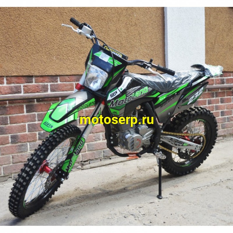 Купить  Мотоцикл Кросс/Эндуро Motoland XT300HS (172FMM) (BB-300cc) споринв. зеленый (зал) (шт) (ML 18394 купить с доставкой по Москве и России, цена, технические характеристики, комплектация фото  - motoserp.ru