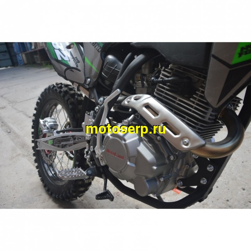 Купить  Мотоцикл Кросс/Эндуро Motoland XT300HS (172FMM) (BB-300cc) споринв. зеленый (зал) (шт) (ML 18394 купить с доставкой по Москве и России, цена, технические характеристики, комплектация фото  - motoserp.ru