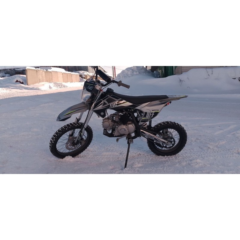 Купить  Питбайк Regulmoto FIVE EA 125  (полуавтомат КПП) 17/14" Серый/ черный  (шт) купить с доставкой по Москве и России, цена, технические характеристики, комплектация фото  - motoserp.ru