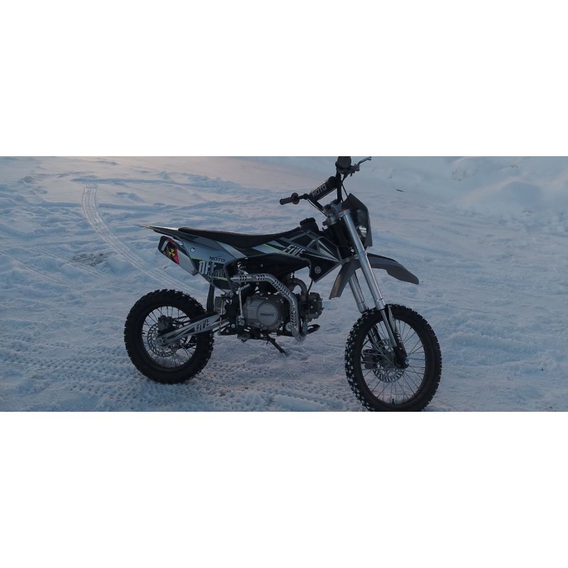 Купить  Питбайк Regulmoto FIVE EA 125  (полуавтомат КПП) 17/14" Серый/ черный  (шт) купить с доставкой по Москве и России, цена, технические характеристики, комплектация фото  - motoserp.ru