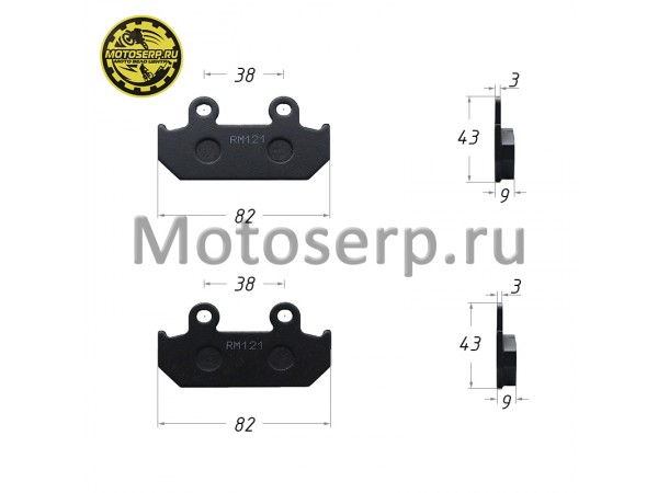 Купить  Колодки тормозные диск FA 121 аналог HONDA CBR/NSR 250, CBR/VFR 400 и тд. (пар) (Regul YL-F038 купить с доставкой по Москве и России, цена, технические характеристики, комплектация фото  - motoserp.ru